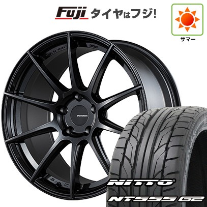 【パンク保証付き】【新品国産車用5穴114.3】 夏タイヤ ホイール4本セット 245/45R19 ニットー NT555 G2 ブリヂストン ポテンザ SW010 8J 19インチ(送料無料)|フジコーポレーション
