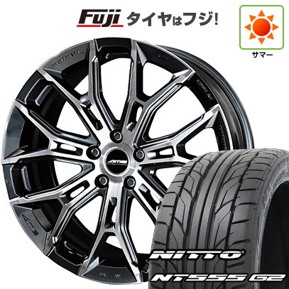 【パンク保証付き】【新品国産車用5穴114.3】 夏タイヤ ホイール4本セット 245/40R20 ニットー NT555 G2 共豊 ガレルナ フィヌラ 8.5J 20インチ(送料無料)