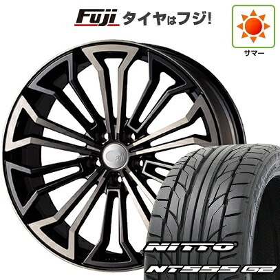 【パンク保証付き】【新品国産車用5穴100】 夏タイヤ ホイール4本セット 215/40R18 ニットー NT555 G2 ENKEI エンケイ all オールエイト【限定】 7.5J 18インチ(送料無料)