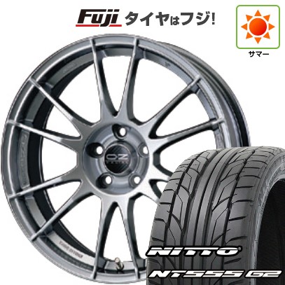 【パンク保証付き】【新品国産車用5穴114.3】 夏タイヤ ホイール4本セット 225/45R18 ニットー NT555 G2 OZ ウルトラレッジェーラ 8J 18インチ(送料無料)