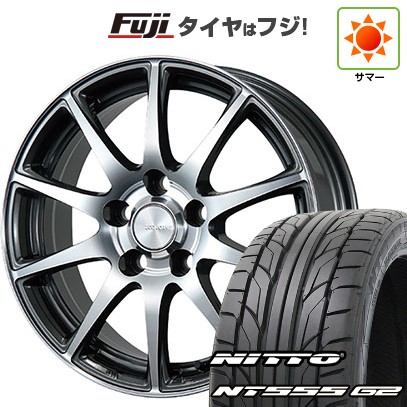 【パンク保証付き】【新品国産車用5穴114.3】 夏タイヤ ホイール4本セット 225/35R19 ニットー NT555 G2 ブリヂストン エコフォルム CRS23 7.5J 19インチ(送料無料)