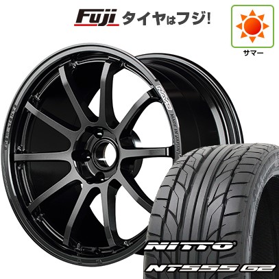 【パンク保証付き】【新品国産車用5穴114.3】 夏タイヤ ホイール4本セット 235/35R19 ニットー NT555 G2 RAYS レイズ グラムライツ 57NR 8J 19インチ(送料無料)