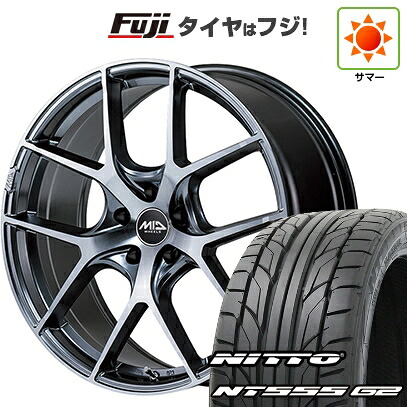 【パンク保証付き】【新品国産車用5穴114.3】 夏タイヤ ホイール4本セット 215/45R18 ニットー NT555 G2 MID WHEELS MID EXCLUSIVE 025F RN 7J 18インチ(送料無料)