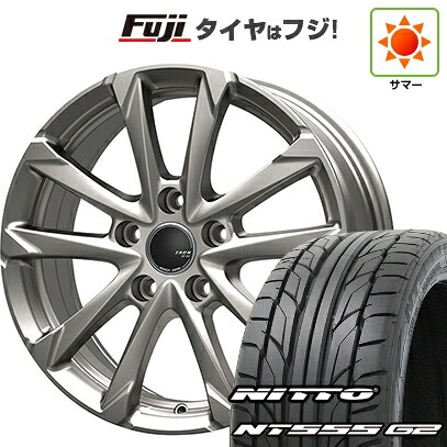 【パンク保証付き】【新品国産車用5穴114.3】 夏タイヤ ホイール4本セット 225/45R18 ニットー NT555 G2 モンツァ ZACK JP-325 7.5J 18インチ(送料無料)