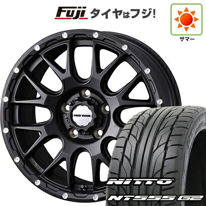 【パンク保証付き】【新品国産車用5穴114.3】 夏タイヤ ホイール4本セット 215/45R18 ニットー NT555 G2 WEDS ウェッズアドベンチャー マッドヴァンス 08 7.5J 18インチ(送料無料)|フジコーポレーション