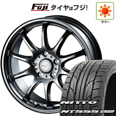 【パンク保証付き】【新品国産車用5穴114.3】 夏タイヤ ホイール4本セット 235/50R18 ニットー NT555 G2 ビッグウエイ BWスポーツ ZT10 7.5J 18インチ(送料無料)