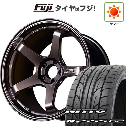 【パンク保証付き】【新品国産車用5穴114.3】 夏タイヤ ホイール4本セット 245/40R19 ニットー NT555 G2 ヨコハマ アドバンレーシング GT ビヨンド 8.5J 19インチ(送料無料)