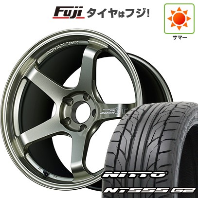 【パンク保証付き】【新品国産車用5穴114.3】 夏タイヤ ホイール4本セット 245/40R19 ニットー NT555 G2 ヨコハマ アドバンレーシング GT ビヨンド 8.5J 19インチ(送料無料)