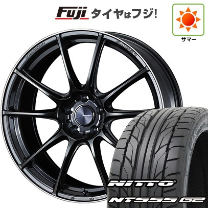 【パンク保証付き】【新品国産車用5穴114.3】 夏タイヤ ホイール4本セット 245/35R20 ニットー NT555 G2 WEDS ウェッズスポーツ SA-25R 8.5J 20インチ(送料無料)