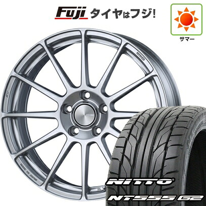 【パンク保証付き】【新品国産車用5穴114.3】 夏タイヤ ホイール4本セット 235/50R18 ニットー NT555 G2 ENKEI エンケイ PerformanceLine PF03 7.5J 18インチ(送料無料)