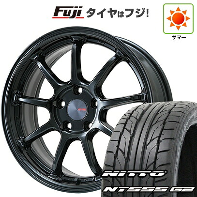 【パンク保証付き】【新品国産車用5穴114.3】 夏タイヤ ホイール4本セット 215/40R18 ニットー NT555 G2 ENKEI エンケイ PerformanceLine PF09 フジオリジナルカラー 7.5J 18インチ(送料無料)｜フジコーポレーション