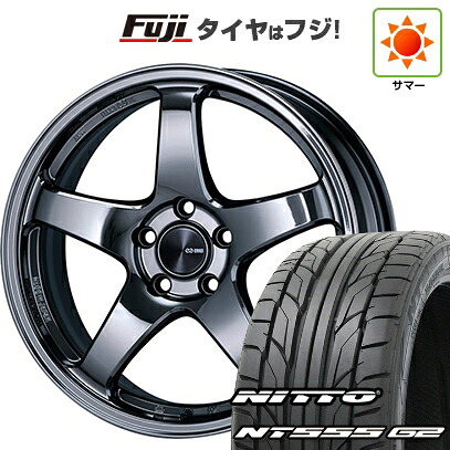 【パンク保証付き】【新品国産車用5穴114.3】 夏タイヤ ホイール4本セット 215/40R18 ニットー NT555 G2 ENKEI エンケイ PerformanceLine PF05 LIMITED EDITION 7.5J 18インチ(送料無料)|フジコーポレーション