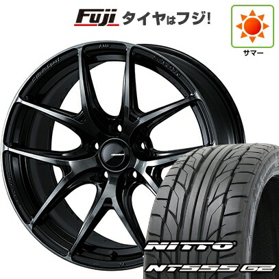 【パンク保証付き】【新品国産車用5穴100】 夏タイヤ ホイール4本セット 215/40R18 ニットー NT555 G2 WEDS ウェッズ ウェッズスポーツ SA-01R 7.5J 18インチ(送料無料)