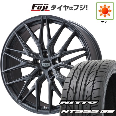 【パンク保証付き】【新品】40系アルファード/ヴェルファイア用 夏タイヤ ホイール4本セット 245/40R21 ニットー NT555 G2 プレミックス MER XMESH ディープグレー 8.5J 21インチ(送料無料)