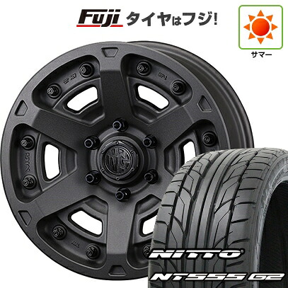 【パンク保証付き】【新品国産車用5穴114.3】 夏タイヤ ホイール4本セット 235/50R18 ニットー NT555 G2 クリムソン マーテルギア(MG) アーマーFF 8J 18インチ(送料無料)｜フジコーポレーション