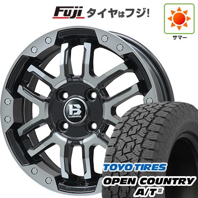 【新品】デリカD5 夏タイヤ ホイール4本セット 235/70R16 トーヨー オープンカントリー A/T III RBL ビッグウエイ B-LUGNAS FRD(ブラックポリッシュ/ブラッククリア) 16インチ(送料無料)｜フジコーポレーション