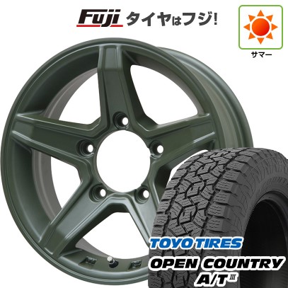 【新品】ジムニー 夏タイヤ ホイール4本セット 175/80R16 トーヨー オープンカントリー A/T III RBL プレミックス エステラ(オリーブグリーン) 16インチ(送料無料) サマータイヤ｜フジコーポレーション 58,300円