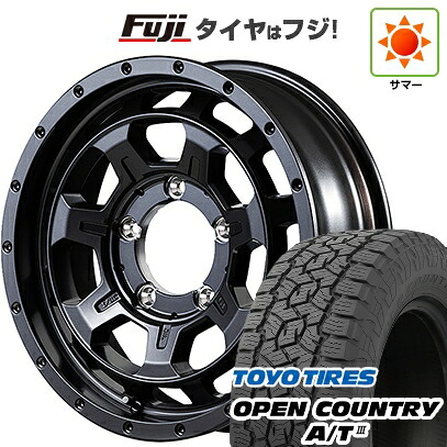 【新品】ジムニー 夏タイヤ ホイール4本セット 175/80R16 トーヨー オープンカントリー A/T III RBL MID WHEELS NITRO POWER M7 ファランクス 16インチ(送料無料)|フジコーポレーション