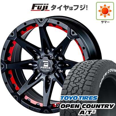 【新品】プラド/ハイラックス 夏タイヤ ホイール4本セット 265/65R17 トーヨー オープンカントリー A/T III RWL/RBL フォース デナリ 17インチ(送料無料) サマータイヤ｜フジコーポレーション