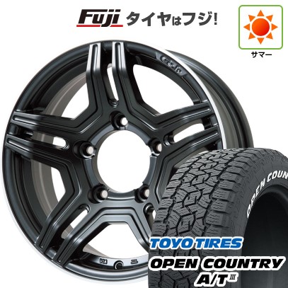 【新品】ジムニーシエラ/ジムニーノマド 夏タイヤ ホイール4本セット 215/70R16 トーヨー オープンカントリー A/T III RWL/RBL プレミックス グラバス-Jr(マットブラック/リムポリッシュ) 16インチ(送料無料) サマータイヤ|フジコーポレーション
