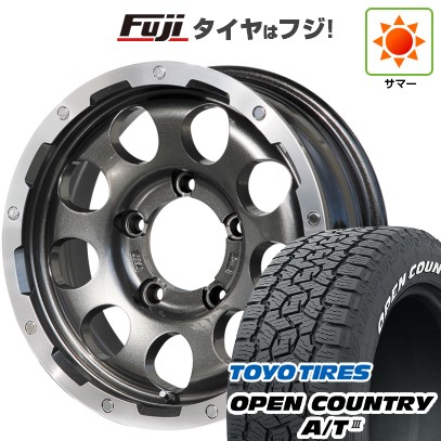【新品】ジムニー 夏タイヤ ホイール4本セット 175/80R16 トーヨー オープンカントリー A/T III RWL/RBL レアマイスター LMG CS-9 ガンメタリムポリッシュ 16インチ(送料無料) サマータイヤ|フジコーポレーション