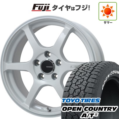 【新品国産車用5穴114.3】 夏タイヤ ホイール4本セット 225/60R17 トーヨー オープンカントリー A/T III RWL/RBL レアマイスター CS-V6(ホワイト) 17インチ(送料無料)｜フジコーポレーション 89,815円