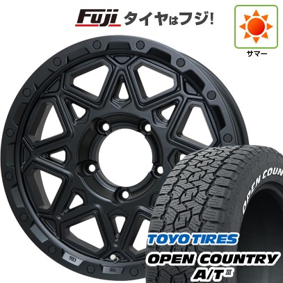 【新品】ジムニーシエラ/ジムニーノマド 夏タイヤ ホイール4本セット 215/70R16 トーヨー オープンカントリー A/T III RWL/RBL レアマイスター LMG モンタグナ(マットブラック) 16インチ(送料無料) サマータイヤ|フジコーポレーション