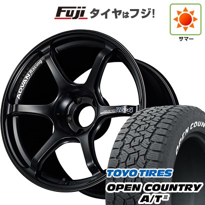 【新品国産車用5穴100】 夏タイヤ ホイール4本セット 225/60R17 トーヨー オープンカントリー A/T III RWL/RBL ヨコハマ アドバンレーシング RG-4 17インチ(送料無料)｜フジコーポレーション