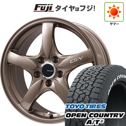 【新品国産車用5穴114.3】 夏タイヤ ホイール4本セット 225/65R17 トーヨー オープンカントリー A/T III RWL/RBL レアマイスター CS-V(ブロンズ) 7.5J 17インチ(送料無料)|フジコーポレーション