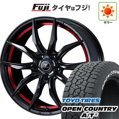 【新品国産車用5穴114.3】 夏タイヤ ホイール4本セット 225/65R17 トーヨー オープンカントリー A/T III RWL/RBL WEDS ウェッズ ノヴァリス ローグ VF 7J 17インチ(送料無料)｜フジコーポレーション