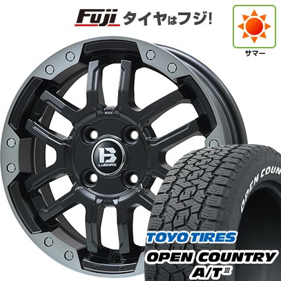 【新品】デリカD5 夏タイヤ ホイール4本セット 215/70R16 トーヨー オープンカントリー A/T III RWL/RBL ビッグウエイ B-LUGNAS FRD(マットブラック/ブラッククリアリム) 16インチ(送料無料)|フジコーポレーション