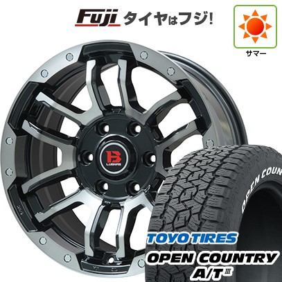 【新品国産車用6穴139.7】 夏タイヤ ホイール4本セット 285/60R18 トーヨー オープンカントリー A/T III RWL/RBL ビッグウエイ B-LUGNAS FRD(ブラックポリッシュ/ブラッククリア) 8J 18インチ(送料無料)