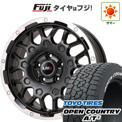 【新品国産車用5穴114.3】 夏タイヤ ホイール4本セット 225/60R17 トーヨー オープンカントリー A/T III RWL/RBL レアマイスター LMG MS-9W ブラック/ブラッククリアリム 17インチ(送料無料)|フジコーポレーション