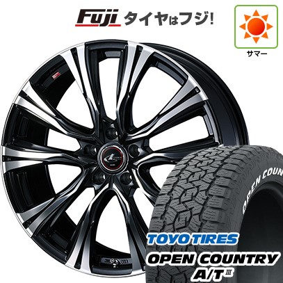 【新品国産車用5穴114.3】 夏タイヤ ホイール4本セット 225/65R17 トーヨー オープンカントリー A/T III RWL/RBL WEDS ウェッズ レオニス VR 7J 17インチ(送料無料)|フジコーポレーション
