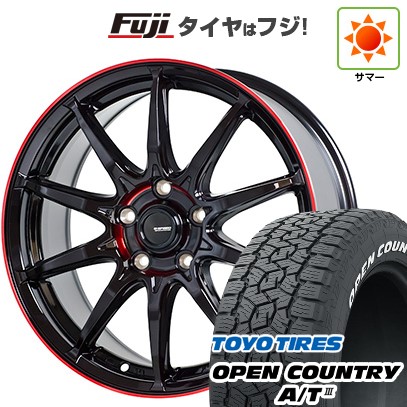 【新品国産車用5穴114.3】 夏タイヤ ホイール4本セット 225/65R17 トーヨー オープンカントリー A/T III RWL/RBL ホットスタッフ ジースピード P-05R 7J 17インチ(送料無料)|フジコーポレーション