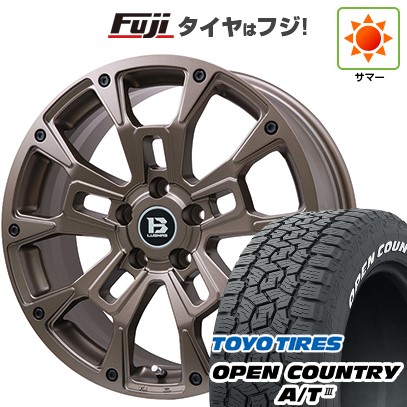 【新品国産車用5穴114.3】 夏タイヤ ホイール4本セット 225/60R17 トーヨー オープンカントリー A/T III RWL/RBL ビッグウエイ B-LUGNAS BRD(マットブロンズ) 17インチ(送料無料)|フジコーポレーション