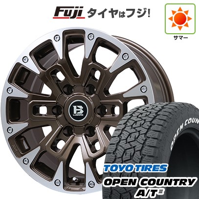 【新品国産車用6穴139.7】 夏タイヤ ホイール4本セット 285/60R18 トーヨー オープンカントリー A/T III RWL/RBL ビッグウエイ B-LUGNAS BRD(ブロンズポリッシュ) 8J 18インチ(送料無料)