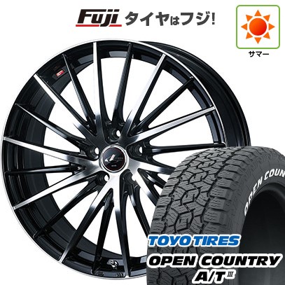 【新品国産車用5穴114.3】 夏タイヤ ホイール4本セット 225/65R17 トーヨー オープンカントリー A/T III RWL/RBL WEDS ウェッズ レオニス FR 7J 17インチ(送料無料)|フジコーポレーション