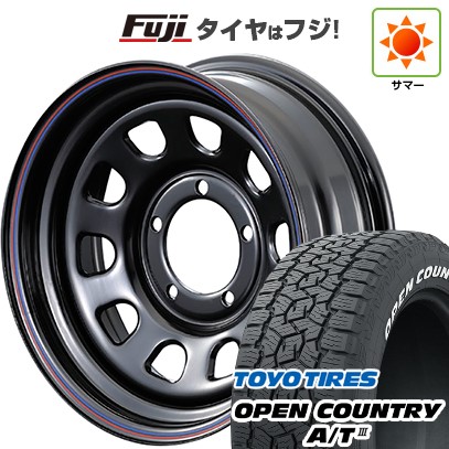 【新品】ジムニーシエラ/ジムニーノマド 夏タイヤ ホイール4本セット 215/70R16 トーヨー オープンカントリー A/T III RWL/RBL モーターファーム デイトナ 16インチ(送料無料) サマータイヤ|フジコーポレーション