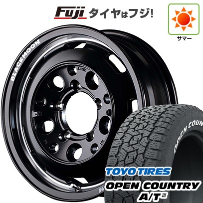 【新品】ジムニー 夏タイヤ ホイール4本セット 175/80R16 トーヨー オープンカントリー A/T III RWL/RBL MID WHEELS ガルシア シスコ ブラックムーンエディション 16インチ(送料無料) サマータイヤ｜フジコーポレーション