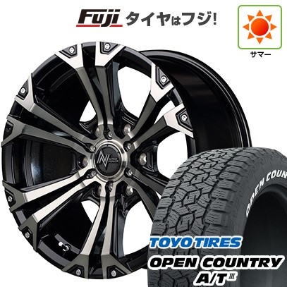 【新品国産車用6穴139.7】 夏タイヤ ホイール4本セット 285/60R18 トーヨー オープンカントリー A/T III RWL/RBL MID WHEELS NITRO POWER ジャベリン 8J 18インチ(送料無料)