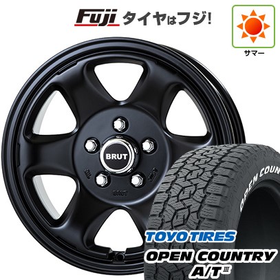 【新品】デリカD5 夏タイヤ ホイール4本セット 215/70R16 トーヨー オープンカントリー A/T III RWL/RBL トライスター BRUT BR-44 16インチ(送料無料)|フジコーポレーション