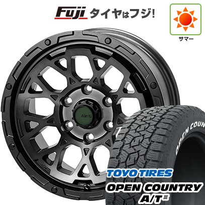 【新品国産車用5穴114.3】 夏タイヤ ホイール4本セット 225/60R17 トーヨー オープンカントリー A/T III RWL/RBL フォーバイフォーエンジニア エアージー ロックス ゴーストエディション 17インチ(送料無料)｜フジコーポレーション