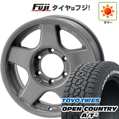 【新品国産車用6穴139.7】 夏タイヤ ホイール4本セット 265/70R16 トーヨー オープンカントリー A/T III RWL/RBL フォーバイフォーエンジニア ブラッドレー V 7040 アニバーサリー 16インチ(送料無料)｜フジコーポレーション