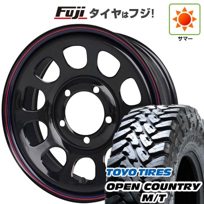 【新品】ジムニー 夏タイヤ ホイール4本セット 195R16C 104/102Q トーヨー オープンカントリー M/T モリタ デイトナズ G2 5.5J 16インチ(送料無料)