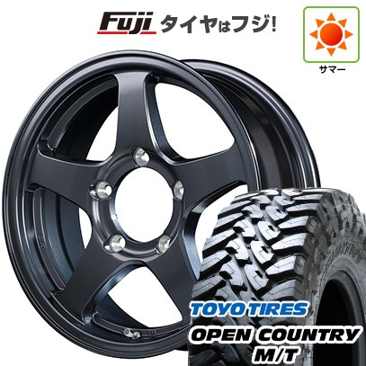 【新品】ジムニー 夏タイヤ ホイール4本セット 195R16C 104/102Q トーヨー オープンカントリー M/T MID WHEELS RT-5N+2 5.5J 16インチ(送料無料)