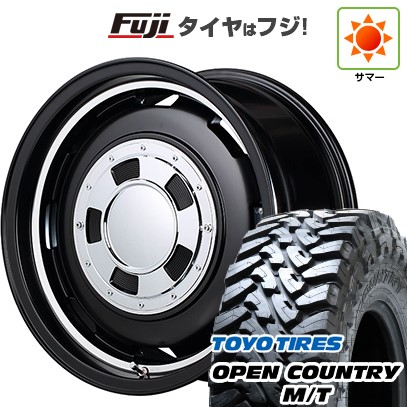 【新品】ジムニー 夏タイヤ ホイール4本セット 195R16C 104/102Q トーヨー オープンカントリー M/T MID WHEELS ガルシア シスコ 5.5J 16インチ(送料無料)