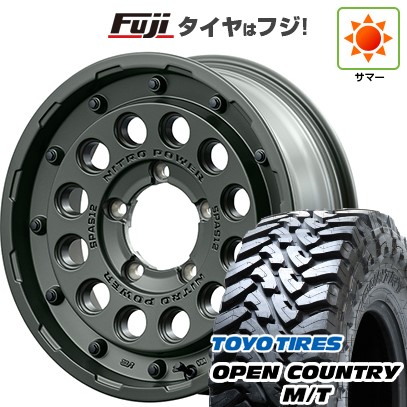 【新品】ジムニー 夏タイヤ ホイール4本セット 195R16C 104/102Q トーヨー オープンカントリー M/T MID WHEELS NITRO POWER H12 ショットガン タクティカルエディション 5.5J 16インチ(送料無料)