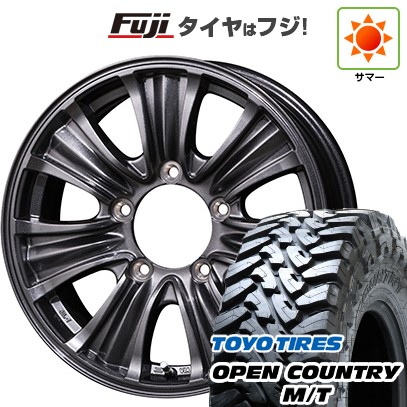 【新品】ジムニー 夏タイヤ ホイール4本セット 195R16C 104/102Q トーヨー オープンカントリー M/T トピー バザルト-X タイプ2 5.5J 16インチ(送料無料)