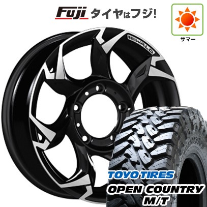 【新品】ジムニー 夏タイヤ ホイール4本セット 195R16C 104/102Q トーヨー オープンカントリー M/T WALD ヴァルド ボルサリノ V11-C SUV 5.5J 16インチ(送料無料)